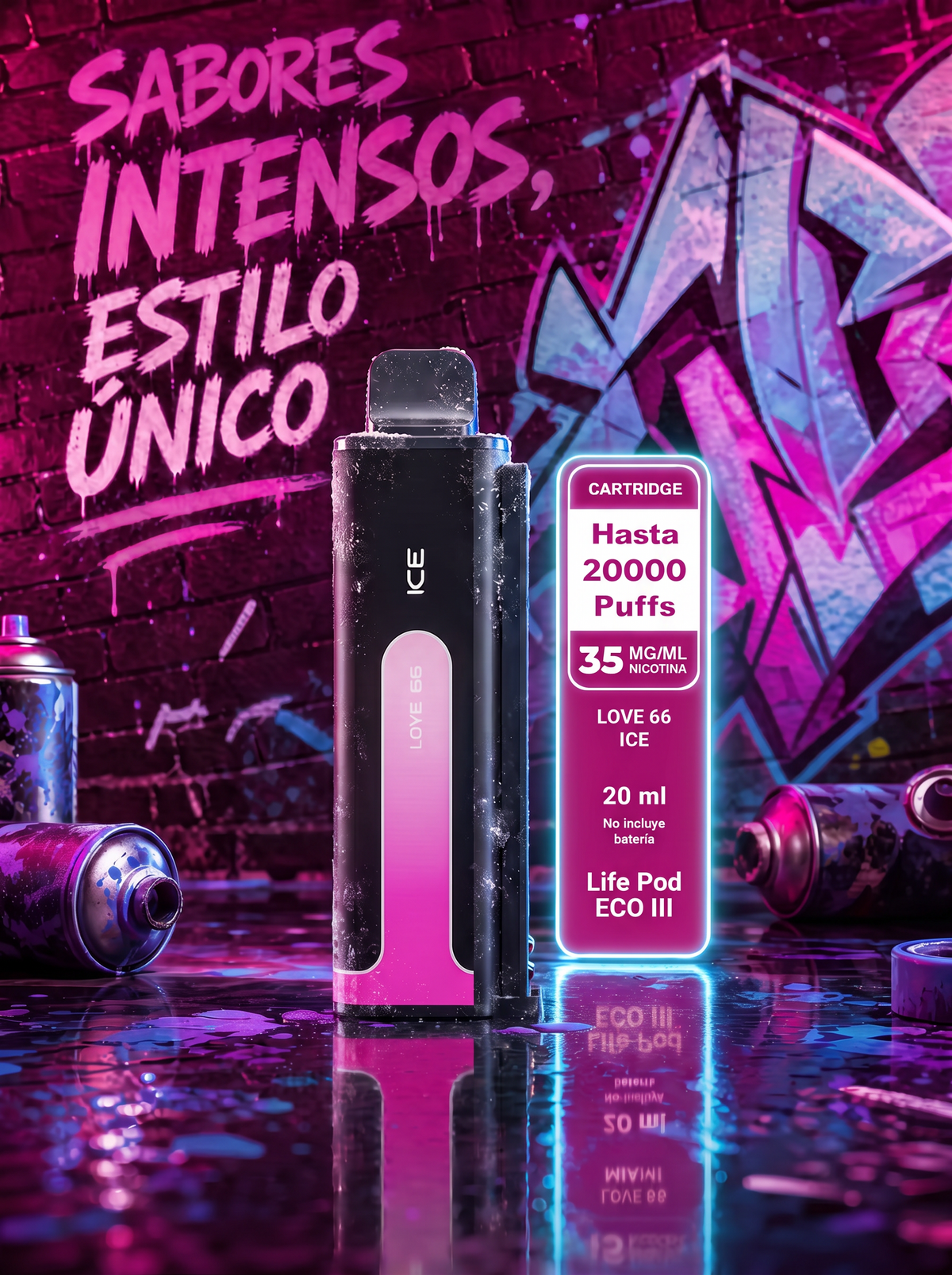 Life Pod Eco 3 Recarga Love 66 20K Puff