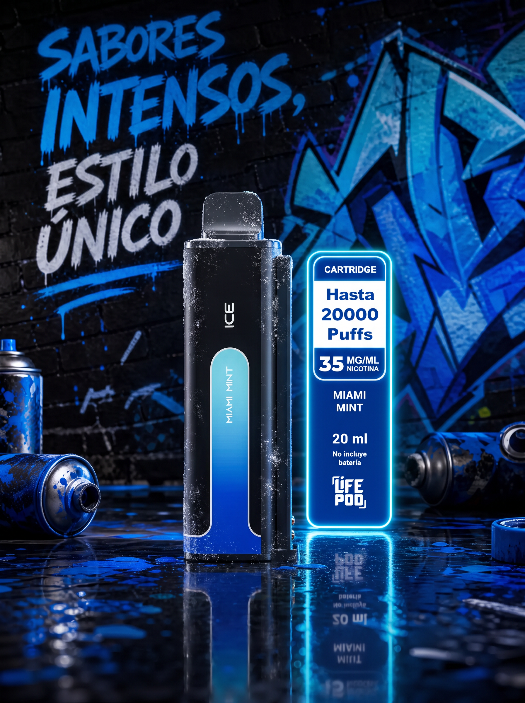Life Pod Eco 3 Miami Mint ICE 20.000 Puff