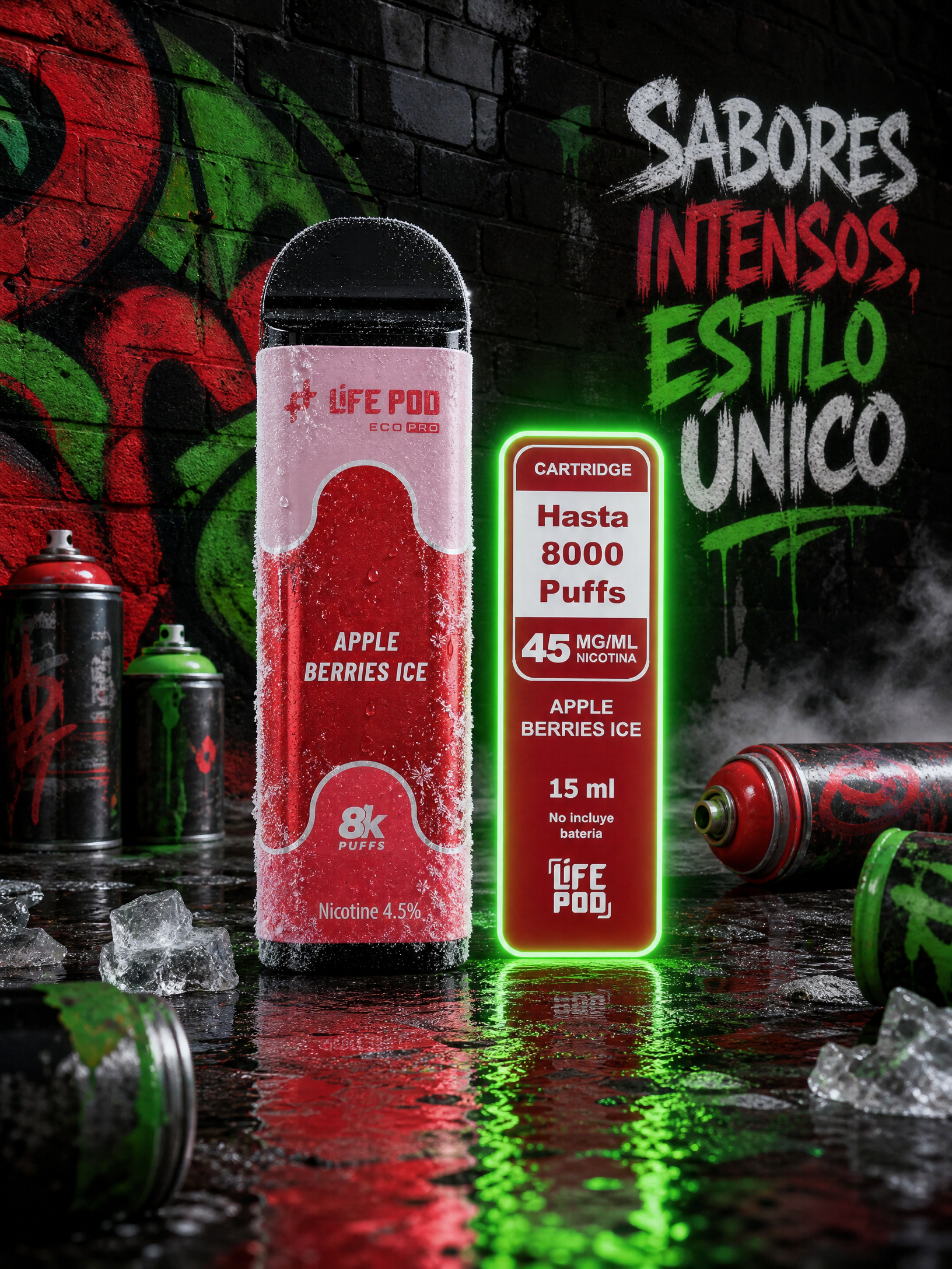 Life Pod Eco Pro Apple Berry Ice 8.000 Puffs