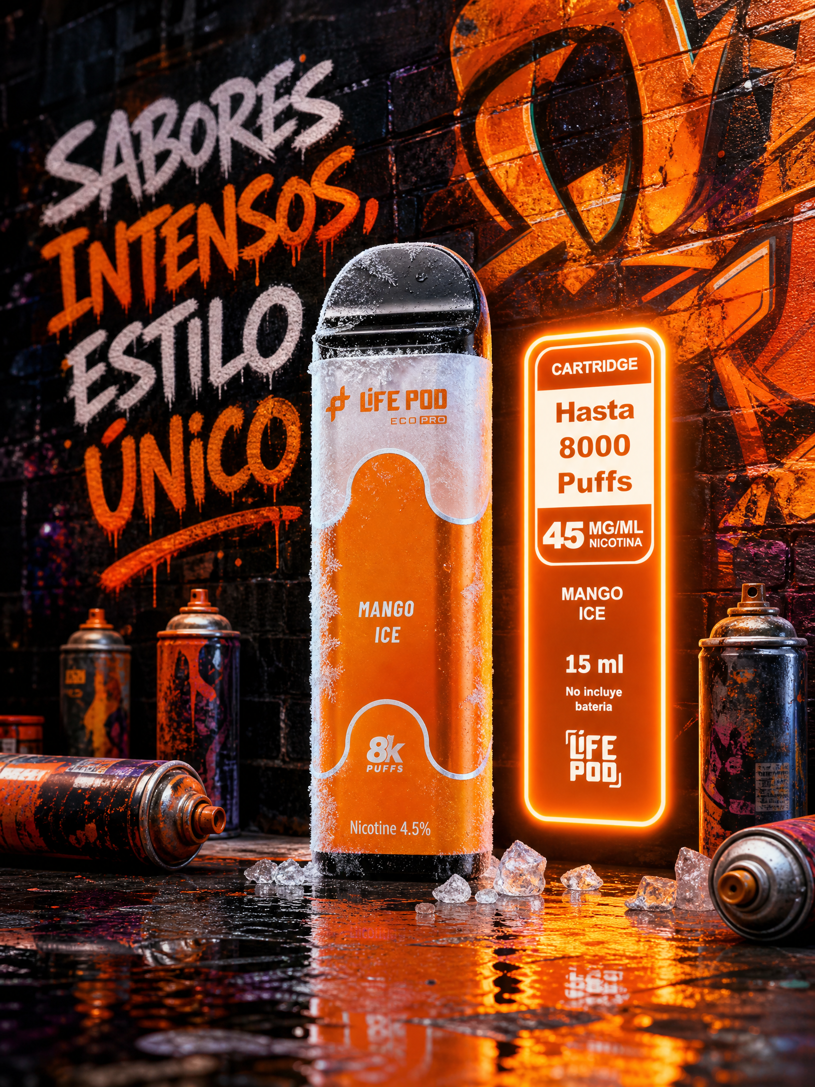 Life Pod Eco Pro Mango Ice 8.000 Puffs