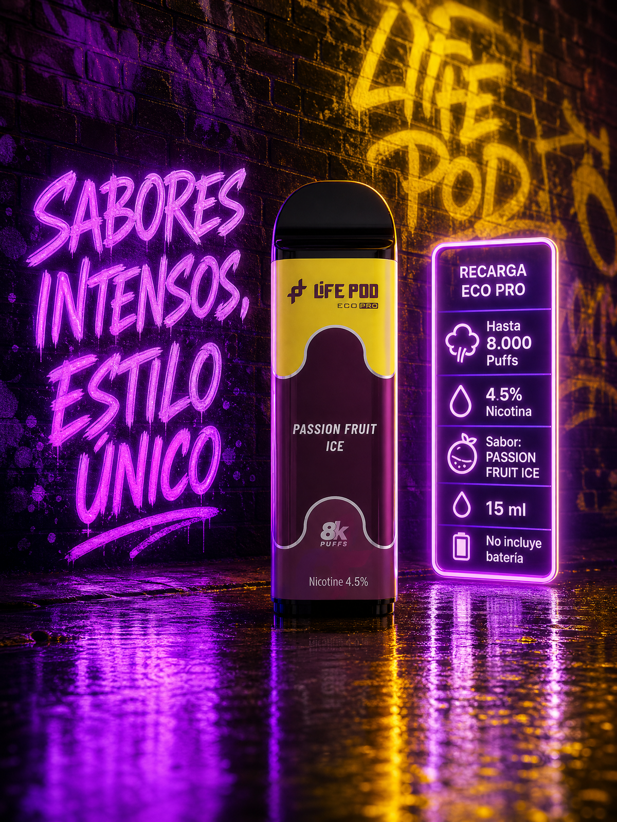 Life Pod Eco Pro Passion Fruit Ice 8.000 Puffs